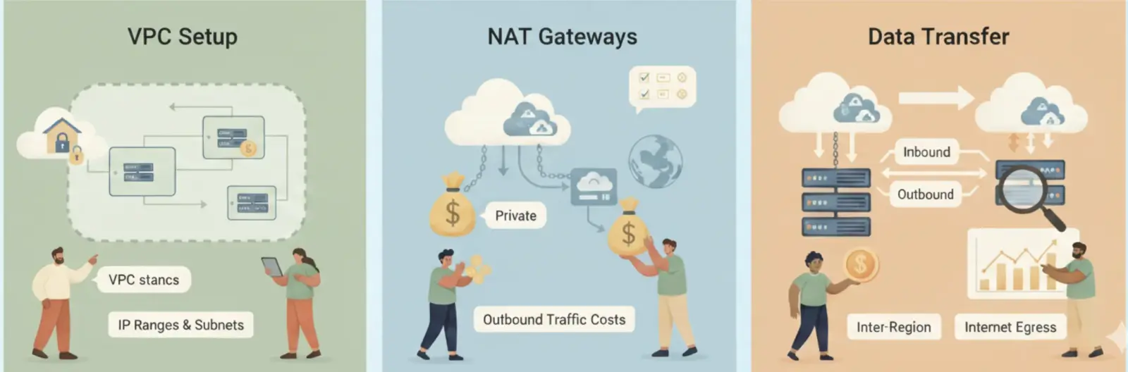 The Complete Guide to Cloud Networking Costs: VPCs, NAT Gateways and Data Transfer