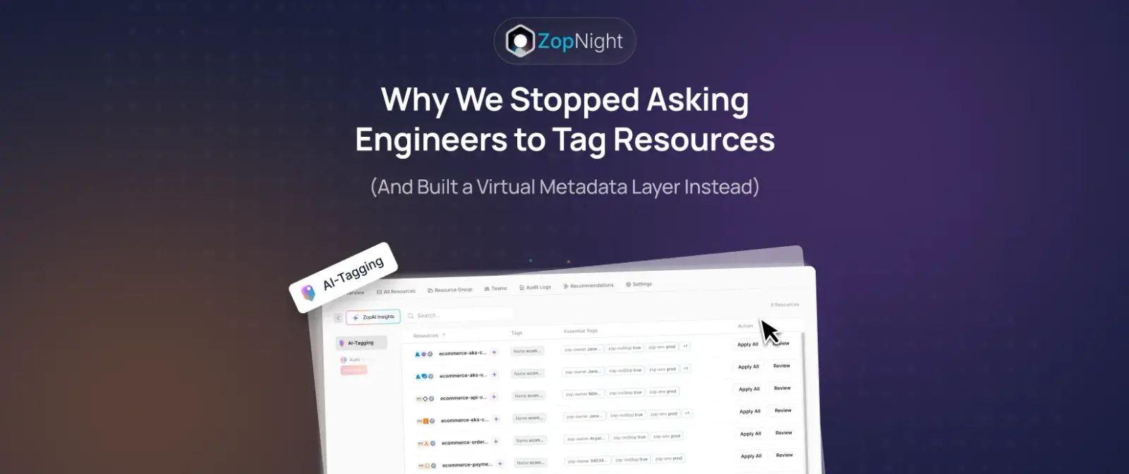 Why We Stopped Asking Engineers to Tag Resources (And Built a Virtual Metadata Layer Instead)